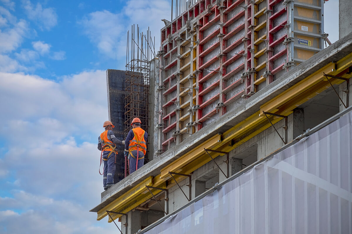view of the construction of a modern building KABNJXV